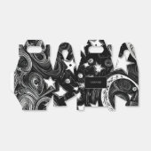 抽象芸術パーソナライズされたムーンとスター フェイバーボックス (折り畳みなし)