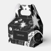 抽象芸術パーソナライズされたムーンとスター フェイバーボックス (正面サイド)