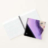 抽象芸術パーソナライズされた女 ノートブック (内部)