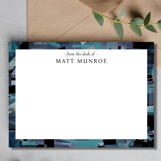 抽象芸術パーソナライズされた文具 ノートカード