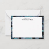 抽象芸術パーソナライズされた文具 ノートカード (正面)