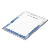 抽象芸術パーソナライズされた海アクリル筆跡 ノートパッド (回転)