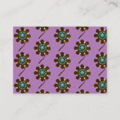 抽象芸術パーソナライズされた花名刺 名刺 (裏面)