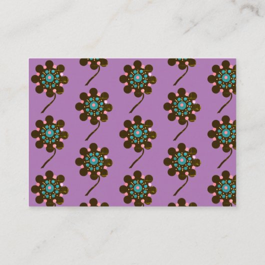 抽象芸術パーソナライズされた花名刺 名刺 (裏面)