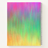 抽象芸術パーソナライズされた花螺旋手帳 ノートブック (裏面)