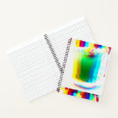 抽象芸術パーツ第1虹スパイラルノートブック ノートブック (内部)