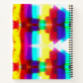 抽象芸術パーツ第1虹スパイラルノートブック ノートブック (裏面)