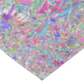 抽象芸術パープルアクアアンドピンクコンフロアーガーデン テーブルクロス (アングル)