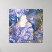 抽象芸術パープルオーラパワー キャンバスプリント (正面)