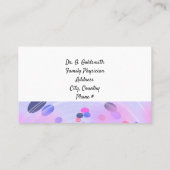 抽象芸術パープルビーンズ医療アポイントメント 予約カード (裏面)