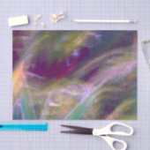 抽象芸術パープルピンクグリーンシックアカラフルート 薄葉紙 (クラフト)