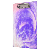 抽象芸術パープルピンクタンポポ&ホタル クリップボード (左)