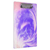 抽象芸術パープルピンクタンポポ&ホタル クリップボード (右)