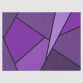 抽象芸術パープルポリゴンティッシュペーパー 薄葉紙 (正面)