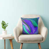 抽象芸術パープルリーフ装飾用クッション クッション (椅子)