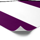 抽象芸術パープル浴槽玩具帆船 ポスター (角)