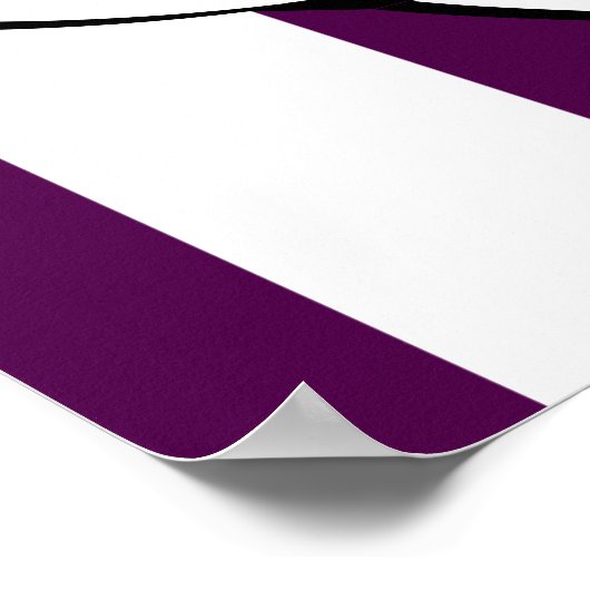 抽象芸術パープル浴槽玩具帆船 ポスター (角)