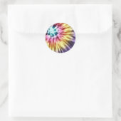 抽象芸術パープル絞り染め ラウンドシール (バッグ)