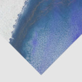 抽象芸術パープル&ブルーウォーターカラーデコパージュ 薄葉紙 (詳細)