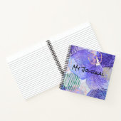 抽象芸術パープル、PInkおよびグリーンパーソナルジャーナル ノートブック (内部)