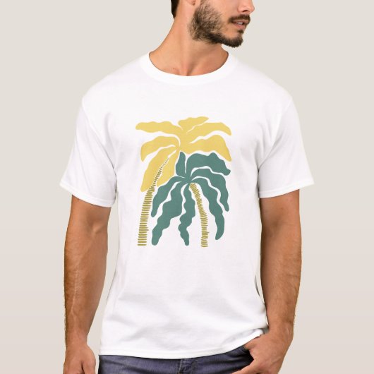 抽象芸術パームアート Tシャツ (正面)