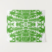 抽象芸術パームツリーズデザイン タペストリー (正面(横))