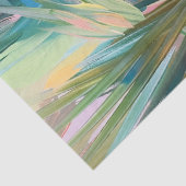 抽象芸術パームツリーフロントピンク背景の分離 薄葉紙 (詳細)