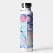抽象芸術パ絵を描ステルスワールパーソナライズされた ウォーターボトル (右面)