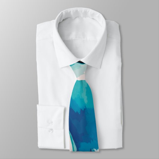 抽象芸術パ絵を描ステルラグーンエディションネックタイ ネクタイ (タイ)