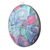 抽象芸術パ絵を描ステル ダーツボード (正面右)