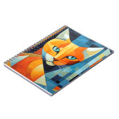 抽象芸術ヒゲ：オレンジキャット ノートブック (左側)