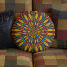 抽象芸術ヒッパイレッド&イエローフローラエスニック部族