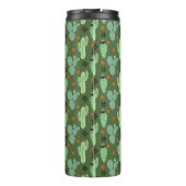 抽象芸術ヒップスターサボテン砂漠のパターン タンブラー (裏面)