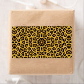 抽象芸術ヒップスターチーターアニマルプリント ラベル (インサイチュ)