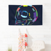 抽象芸術ヒトスカル 横断幕 (インサイチュ)