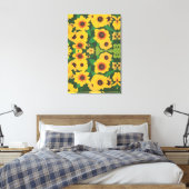 抽象芸術ヒマワリ絵画のプリント キャンバスプリント (インサイチュ (寝室))