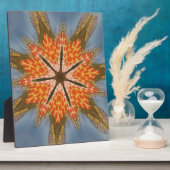 抽象芸術ヒョウのパターン：万華鏡のように千変万化するパターン効果 フォトプラーク (側面)