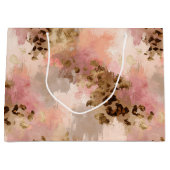 抽象芸術ヒョウ印刷大抱き枕 ラージペーパーバッグ (正面)