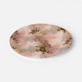 抽象芸術ヒョウ印刷紙プレート ペーパープレート (アングル)