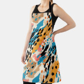 抽象芸術ヒョウ印刷 エプロン (インサイチュ)