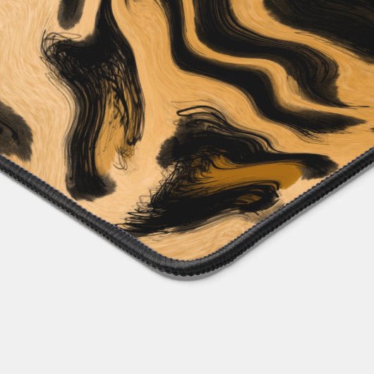 抽象芸術ヒョウ印刷 デスクマット (コーナー)