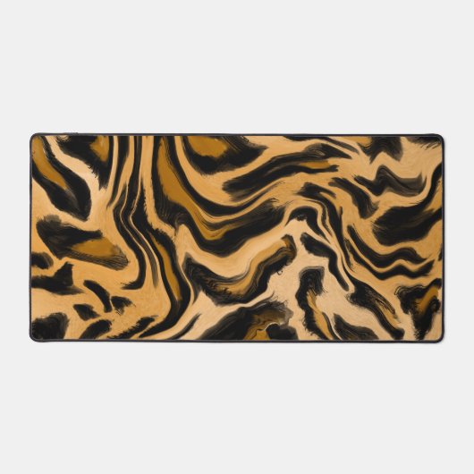 抽象芸術ヒョウ印刷 デスクマット (正面)