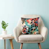 抽象芸術ヒョウ柄 クッション (椅子)