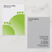 抽象芸術ヒルズ – 火星緑 名刺 (正面/裏面)