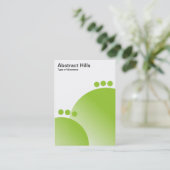 抽象芸術ヒルズ – 火星緑 名刺 (スタンド正面)