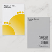 抽象芸術ヒルズ – 琥珀 名刺 (正面/裏面)