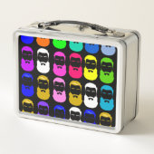 抽象芸術ビアードメタルランチボックス メタルランチボックス (裏面)