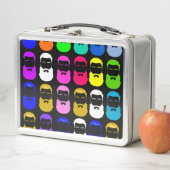 抽象芸術ビアードメタルランチボックス メタルランチボックス (インサイチュ)