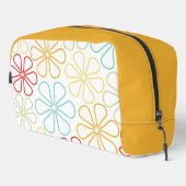 抽象芸術ビッグフラワーレッドイエローライムティール（緑がかった色）重量環 ドップキット (右コーナー)