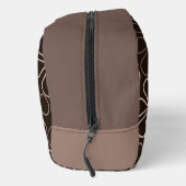 抽象芸術ビッグ・フラワーアウトラインのブラウンズとクリーム ドップキット (右)